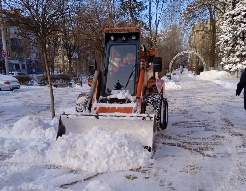 Снег, снегоуборщик, Снегопад в Ростове