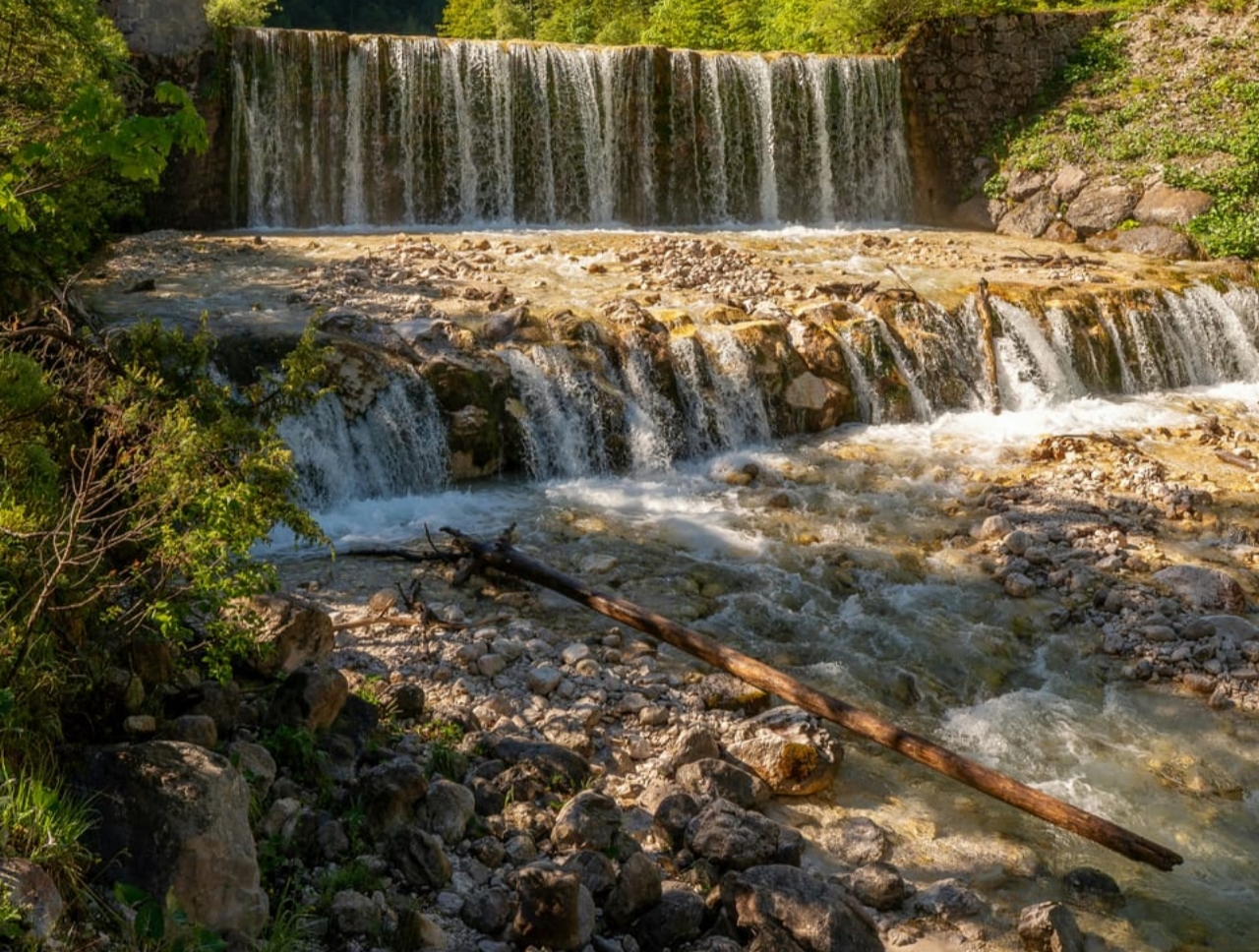 дамба, вода, река